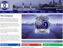 Tablet Screenshot of collins-contractors.co.uk